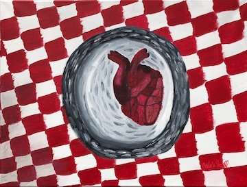 Da Vinci, Eat Your Heart Out painting by Carla Sewell