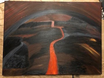 Purgatory painting by Carla Sewell