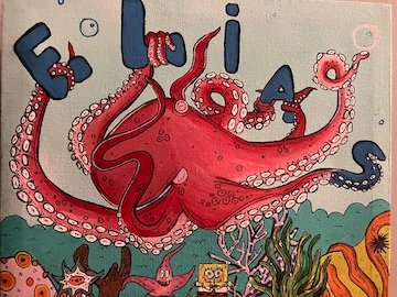 Elias painting by Samantha