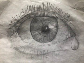 Realistic Eye drawing by Carla Sewell