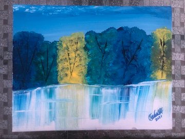 Melancholy Trees painting by Carla Sewell