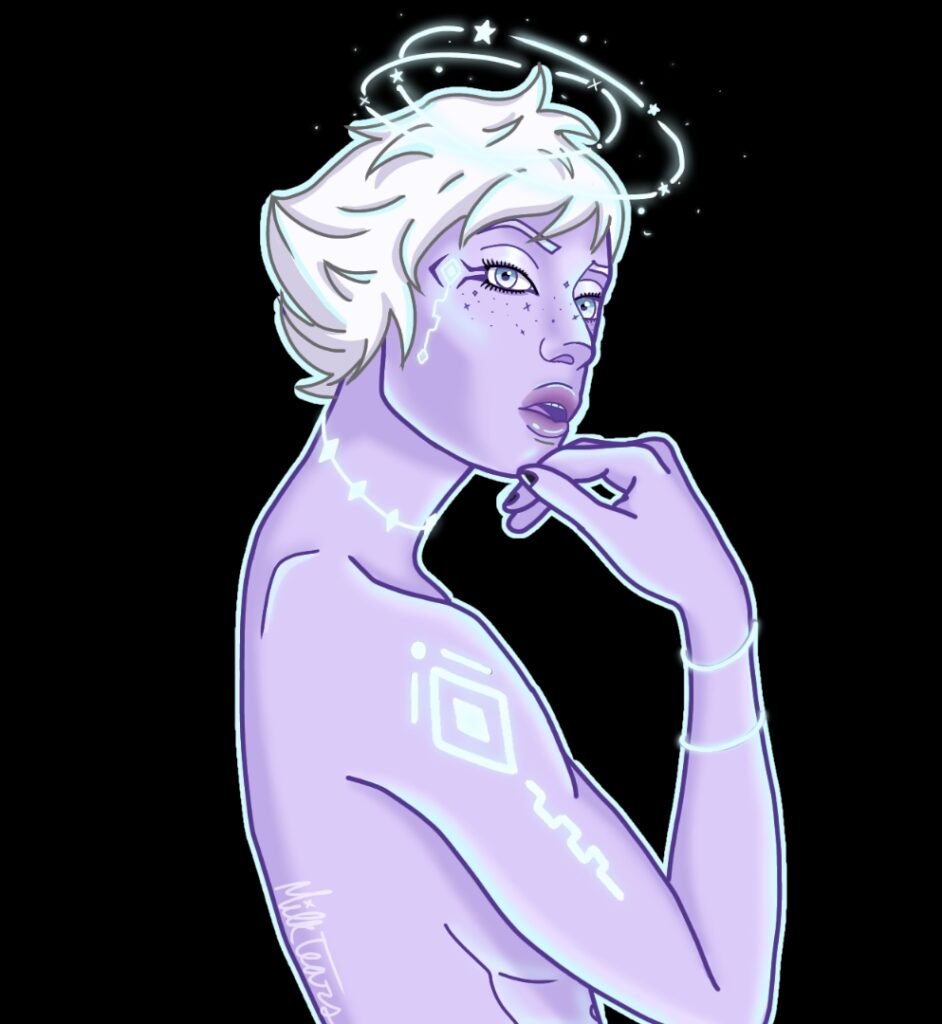 Space angel digital art by Tristin