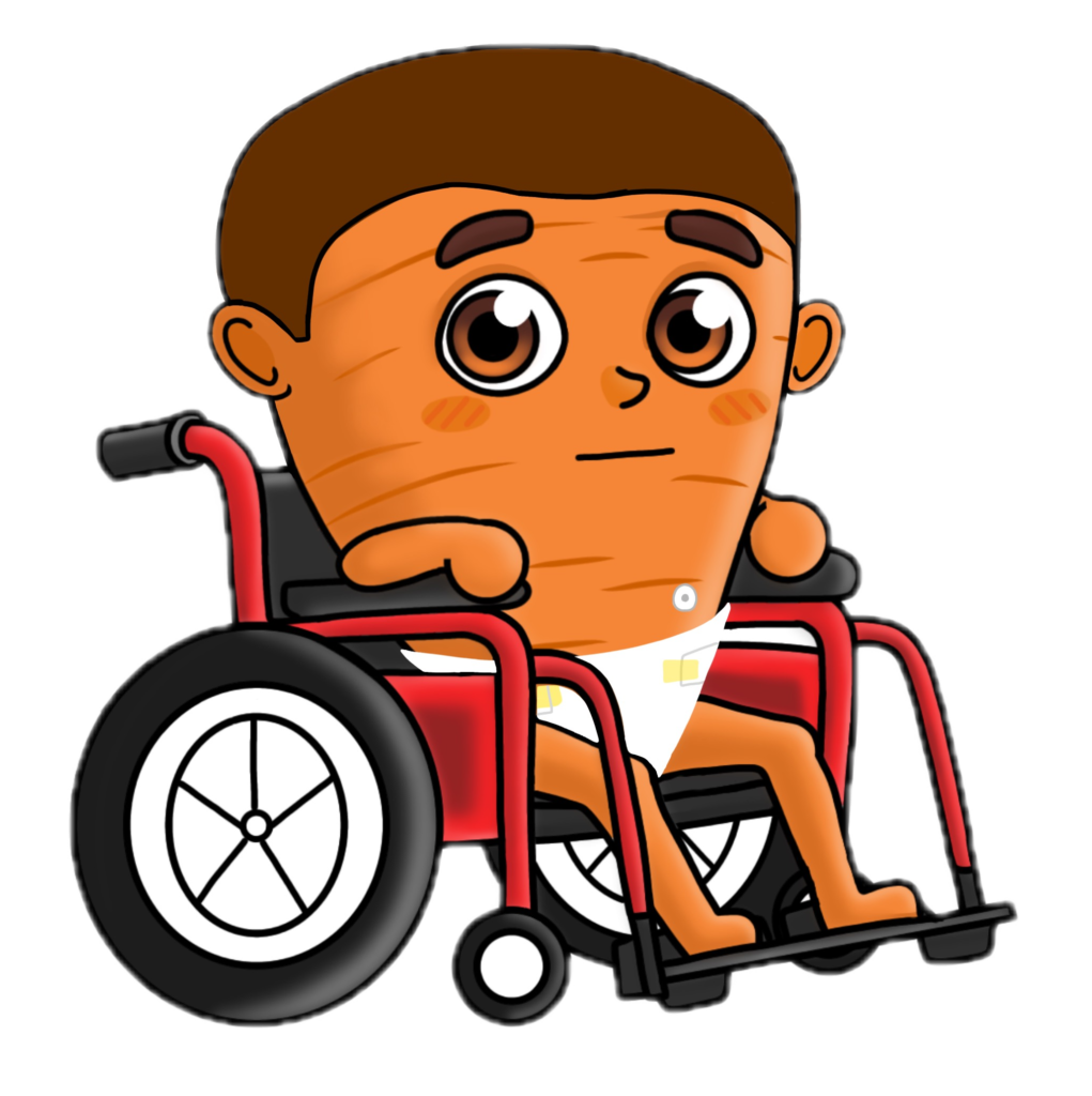 Charlie Karrat as Charlie the cartoon.