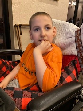 Charlie Karrat with Schaaf-Yang Syndrome eats his own fingers.